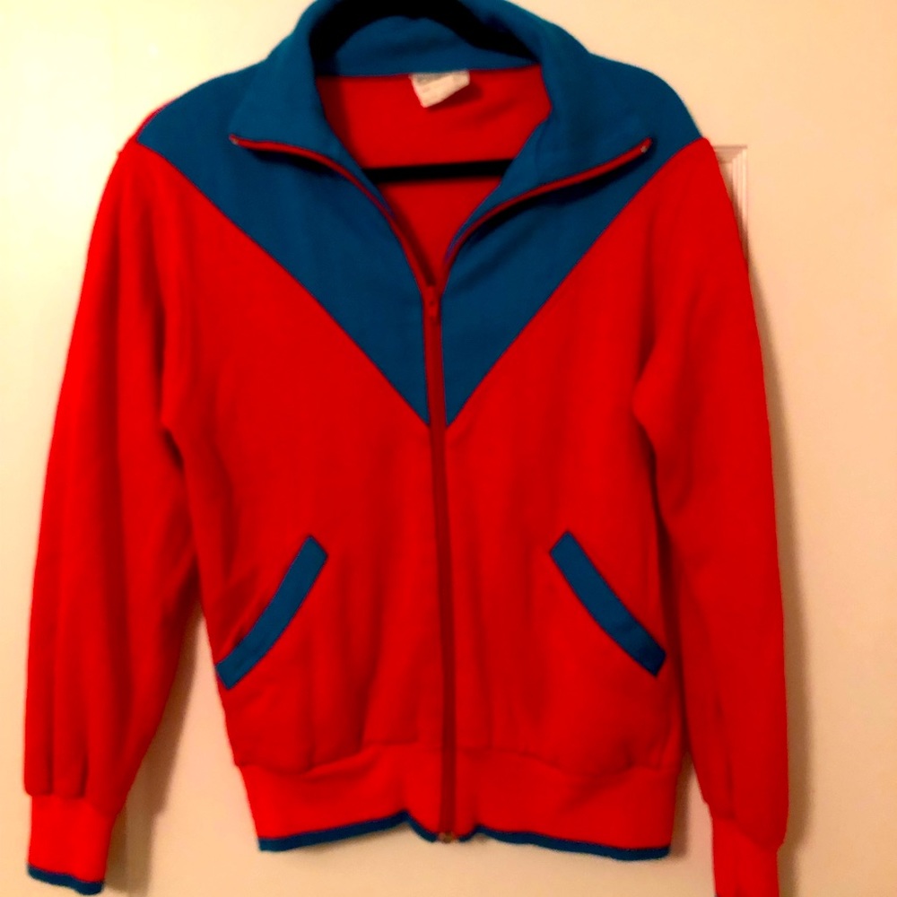 Vintage zip-up track-style jacket